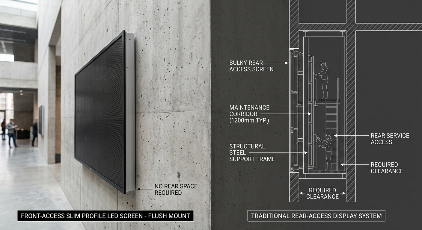 after H2: ความแตกต่างระหว่าง Front Access และ Rear Access LED