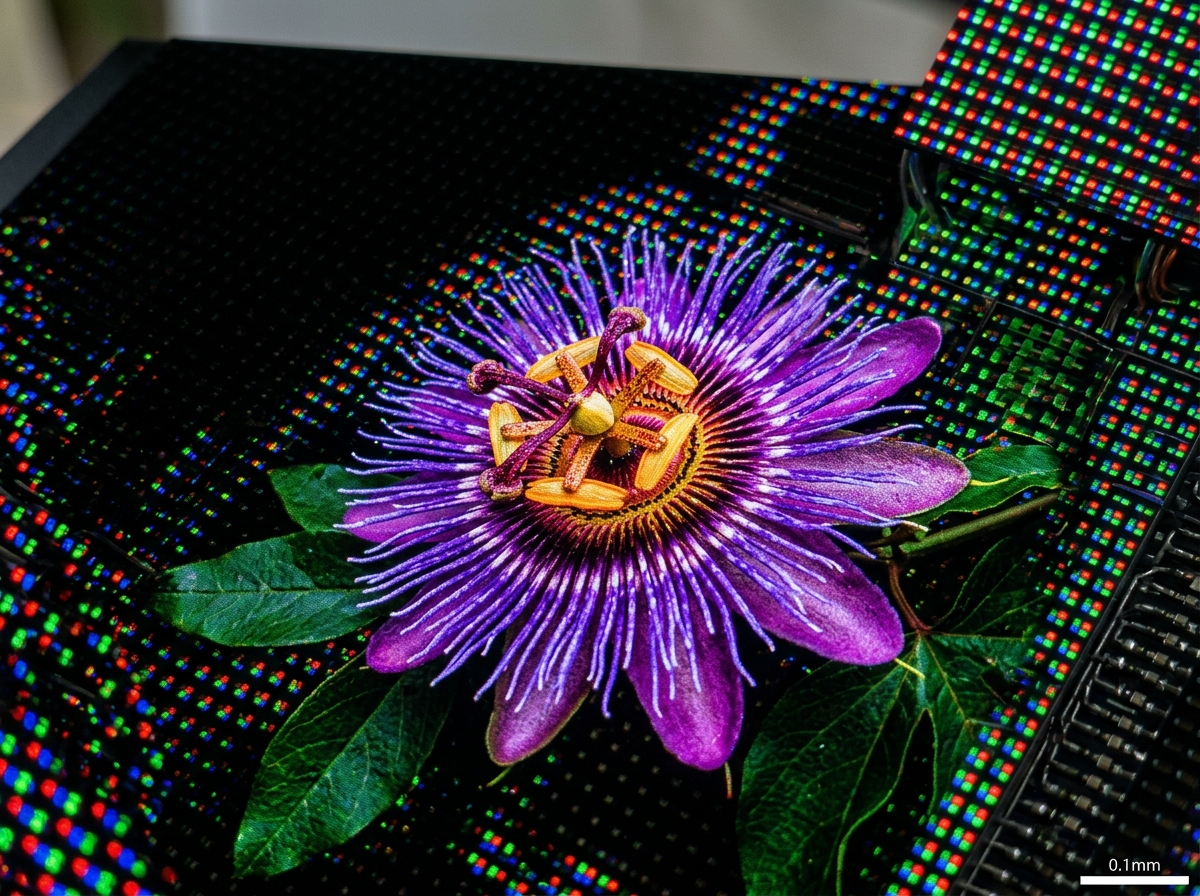 จอ Micro LED ขนาดเล็กจิ๋วแสดงผลภาพที่มีความคมชัดสูงและสีสันสดใส