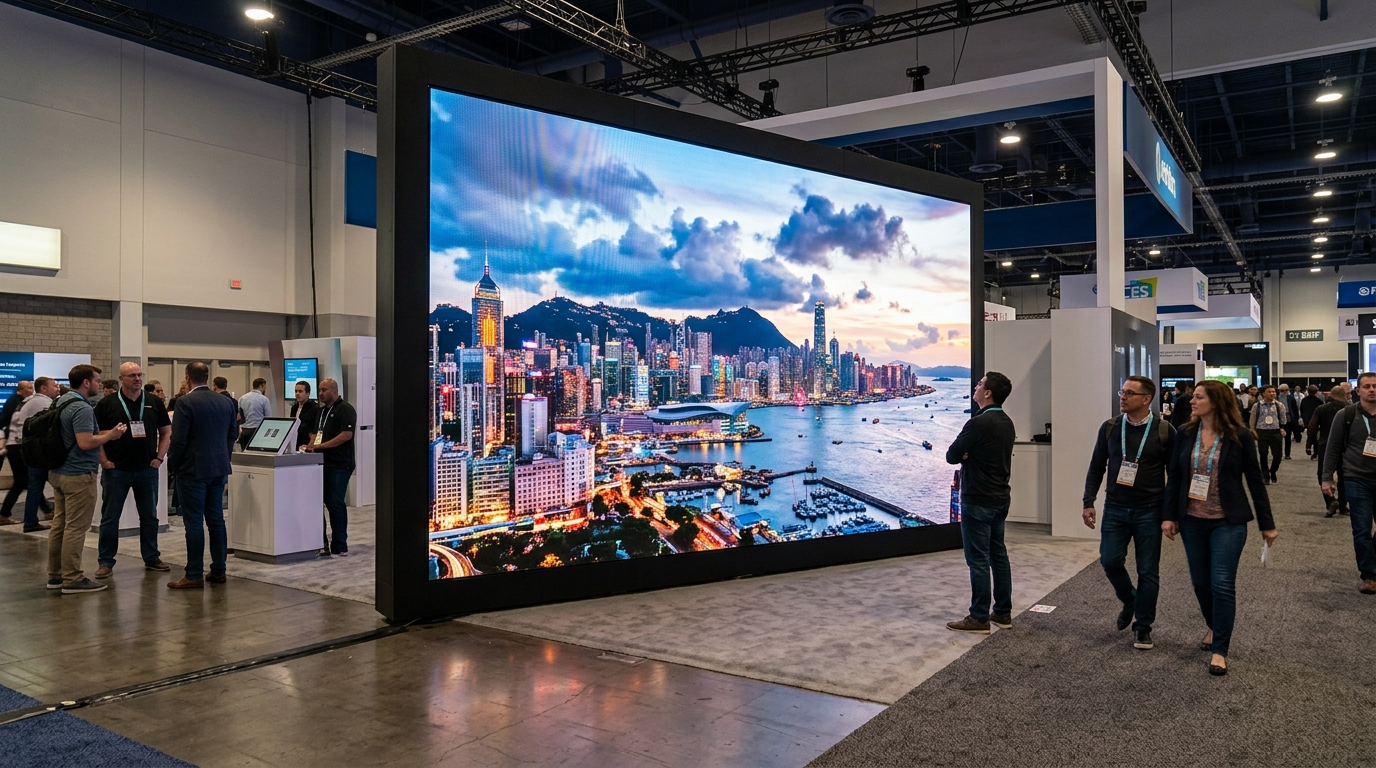 จอ MicroLED 2026 ใกล้ระยะ แสดงพิกเซลละเอียดในห้องโชว์รูม